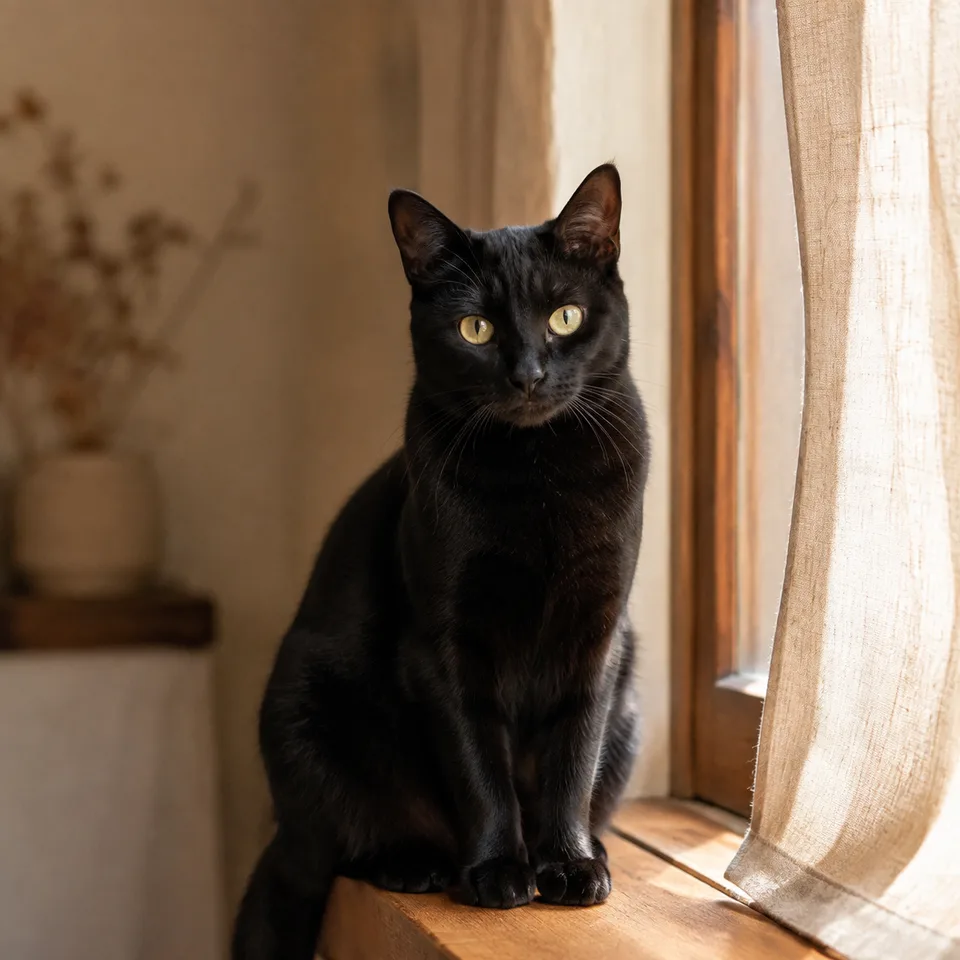 Luna, a fictional example cat